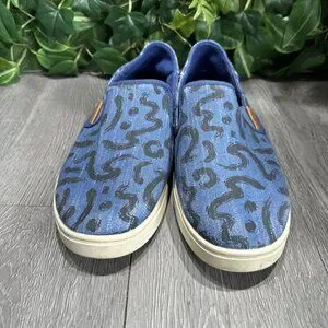 OluKai | Shoes | Olukai Blue Printed Casual Slip On Kahu Pow 